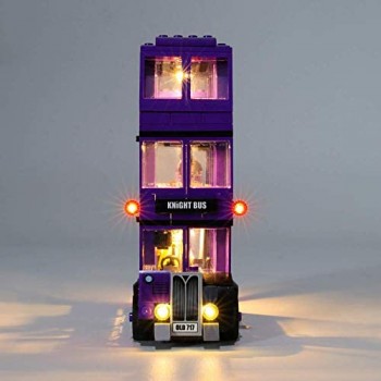 Set di luci LED USB fai-da-te per (modello di Harry Potter Knight Bus Toy) Building Block Model kit di luci a LED compatibile con Lego Harry Potter Knight Bus 75957 Regali di Natale per bambini (non
