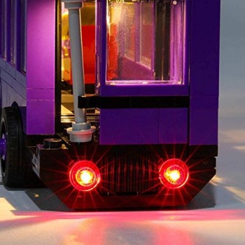 Set di luci LED USB fai-da-te per (modello di Harry Potter Knight Bus Toy) Building Block Model kit di luci a LED compatibile con Lego Harry Potter Knight Bus 75957 Regali di Natale per bambini (non