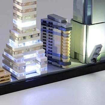 TMIL Lighting Set Compatibile con Lego 21028 Kit Luce del LED per Architettura New York City Building Blocks (Lego Set Non Incluso)