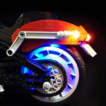 TMIL RC Lighting Kit Compatibile con Lego10269 Set Luce del LED per (Creatore Harley-Davidson Fat Boy) Building Blocks Modello Non Includere Il Lego Set