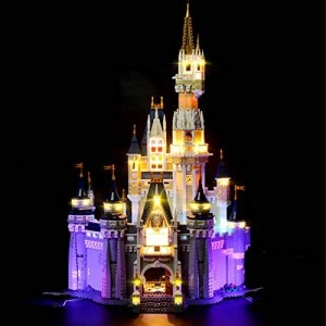TZH Kit di Illuminazione A LED per Modello Disney Castle Building Blocks Set di Luci USB Regalo per Bambini Adulti Compatibile con Lego 71040