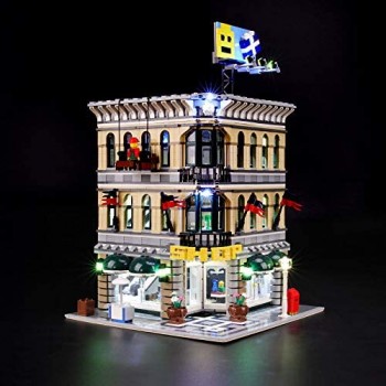 TZH Set di Luci USB per Modello Building Block Kit di Illuminazione A LED Compatibile con L\'edificio del Grande Magazzino di Street View Lego 10211 Modello Non Incluso