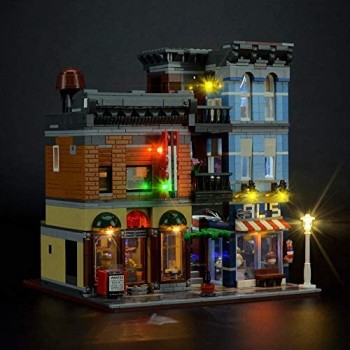 WDLY LED Lighting Kit per Esperto Detective Office- Compatibile con Lego 10246 Building Blocks Modello- Non Includere Il Lego Set