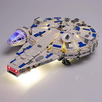 XJJY Set Leggero per (Star Wars Kessel Run Milnnium Falcon) Building Blocks Model - Kit Luce a LED Compatibile con Lego 75212 (Non Incluso Il Modello)