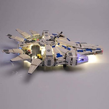 XJJY Set Leggero per (Star Wars Kessel Run Milnnium Falcon) Building Blocks Model - Kit Luce a LED Compatibile con Lego 75212 (Non Incluso Il Modello)
