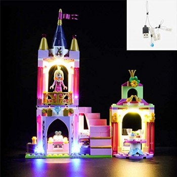 YLJJ Set di luci a LED USB Fai-da-Te Compatibile con Lego Ariel Aurora e Tiana \'s Royal Celebration 41162 Kit di luci a LED per Blocchi Modello Regali di Natale per Bambini (Non Incluso Il Modello)