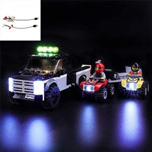 YLJJ Set di luci LED USB Fai-da-Te Compatibile con Lego City ATV Race Team 60148 Kit di luci a LED per (ATV Race Team) Building Blocks Modello Regali di Natale per Bambini (Non Incluso Il Modello)