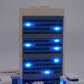 ZJJ Lighting Set Compatibile con Lego 21018 - Kit LED per (United Nations Headquarters) Building Blocks (Non Incluso L\'model)