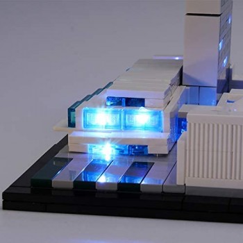 ZJJ Lighting Set Compatibile con Lego 21018 - Kit LED per (United Nations Headquarters) Building Blocks (Non Incluso L\'model)