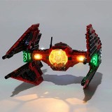 ZJJ Lighting Set Compatibile con Lego 75240 - Kit LED per (del Maggiore Vonreg Tie Fighter) Building Blocks (Non Incluso L\'model)