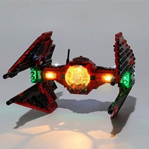 ZJJ Lighting Set Compatibile con Lego 75240 - Kit LED per (del Maggiore Vonreg Tie Fighter) Building Blocks (Non Incluso L'model)