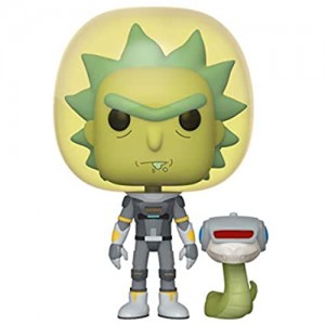 Funko- Pop Animation: Rick & Morty-Space Suit Rick w/Snake And Morty Collectible Toy Multicolore 45434