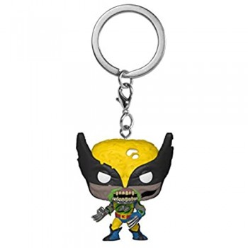 Funko- Pop Keychain: Marvel Zombies-Wolverine Figura da Collezione Multicolore 49133
