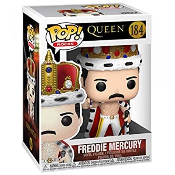 Funko- Pop Rocks: Freddie Mercury King Figura da Collezione Multicolore 50149