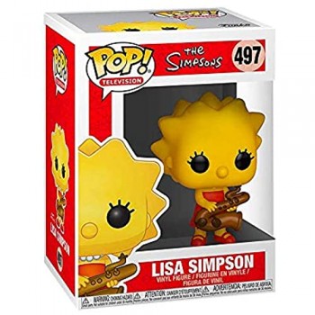Funko- Pop: The Simpsons: Lisa con Saxophone Multicolore 33877