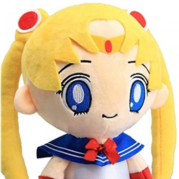 Sailor Moon Peluche Bambola Giocattolo Kawaii Giapponese Classico Cartone Animato Personaggi Anime Sailor Moon Sailor Chibi Moon Farcito Figura Ornamento per Decorazione e Collezione e Regalo