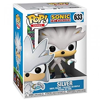 Funko POP Games: Sonic 30th-Silver The Hedgehog Figura da Collezione Multicolore 51965