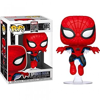 Funko- Pop Marvel: 80th-First Appearance Spider-Man Collectible Toy 46952 Multicolour
