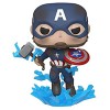 Funko- Pop Marvel: Endgame-Captain America w/BrokenShield & Mjolnir CAPT A w/BrokenShield&Mjolnir Collectible Toy Multicolore 45137