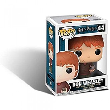 Funko- Pop Vinile Harry Potter Ron Weasley W/Scabbers 9 cm 14938
