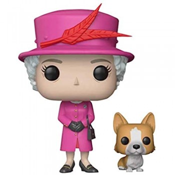 Funko- Royal Family-Pop Queen Elizabeth II Figurina Multicolore 9 cm 21947