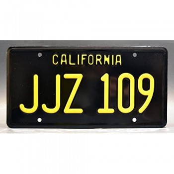 Bullitt | \'68 Mustang | JJZ 109 | Metal Stamped License Plates
