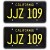 Bullitt | '68 Mustang | JJZ 109 | Metal Stamped License Plates