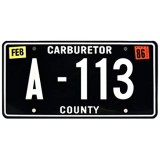 Cars | A-113 | Metal Stamped License Plate