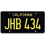 Two Lane Blacktop | JHB 434 | Metal Stamped License Plate